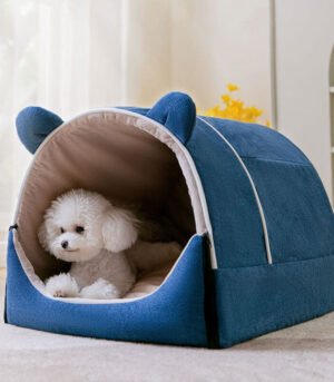 2 in 1 Cute Bear Ears Removable Dog House