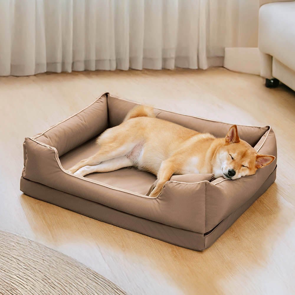 Nordic Style Waterproof Anti-Scratch Washable Dog Sofa Bed with Pillow - Image 13