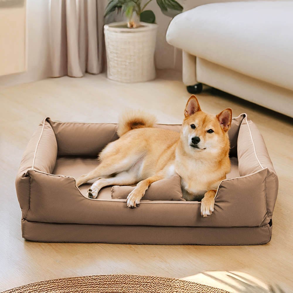 Nordic Style Waterproof Anti-Scratch Washable Dog Sofa Bed with Pillow - Image 14