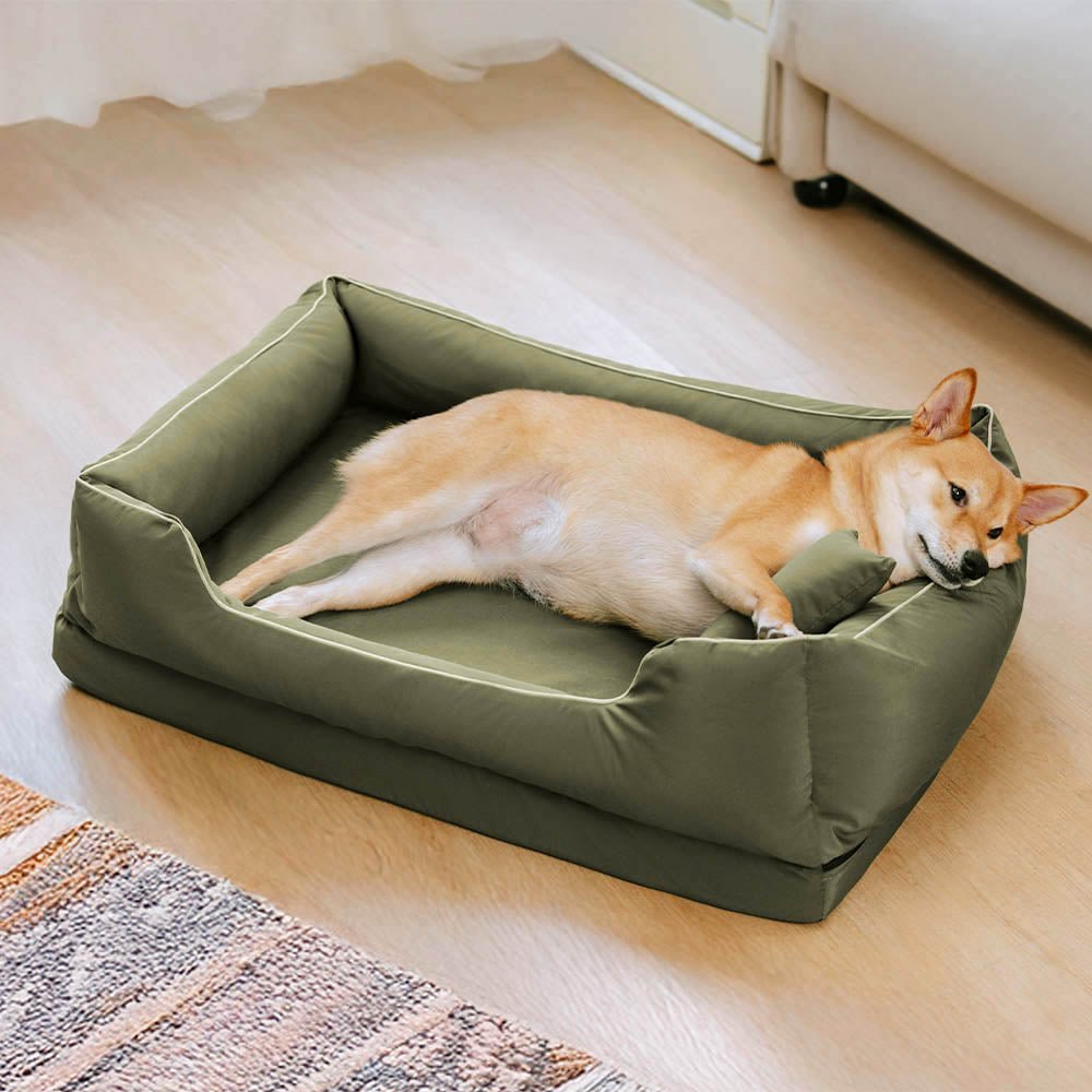 Nordic Style Waterproof Anti-Scratch Washable Dog Sofa Bed with Pillow - Image 9
