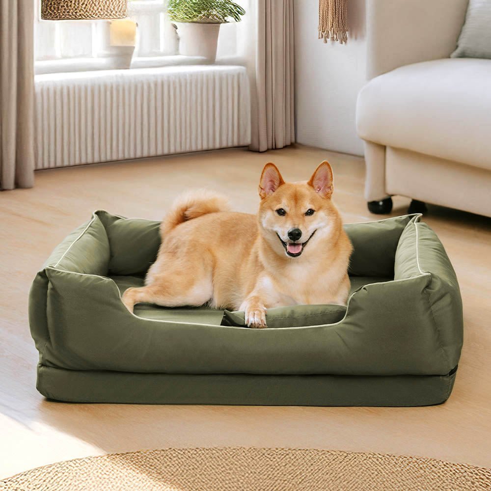 Nordic Style Waterproof Anti-Scratch Washable Dog Sofa Bed with Pillow - Image 10