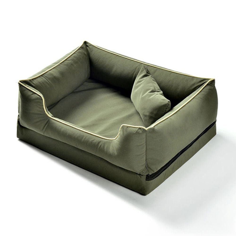 Nordic Style Waterproof Anti-Scratch Washable Dog Sofa Bed with Pillow - Image 12