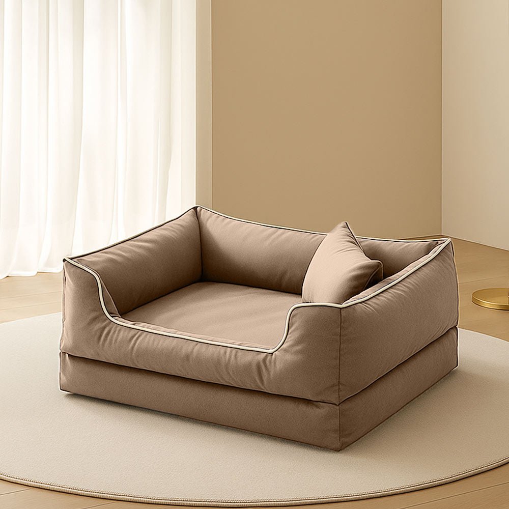 Nordic Style Waterproof Anti-Scratch Washable Dog Sofa Bed with Pillow - Image 15