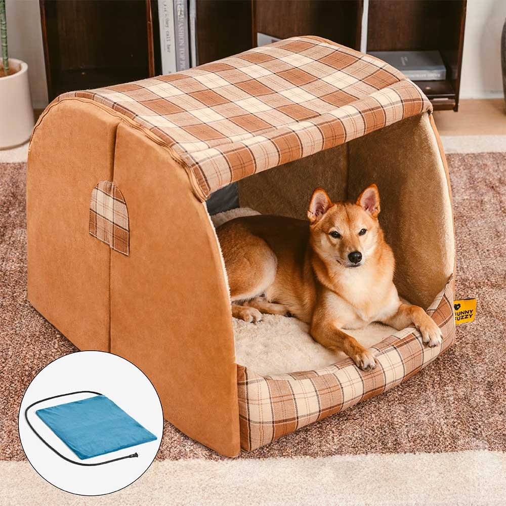 Classical Plaid House Orthopedic Dog Bed - Retreat Cabin - Image 17