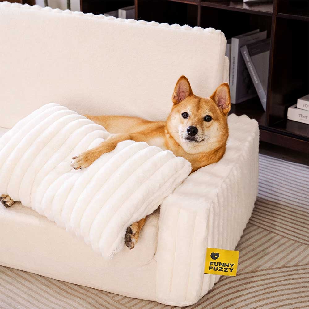 Creamy Fluffy Orthopedic Human-Dog Bolster Bed - Expandable Comfort - Image 6