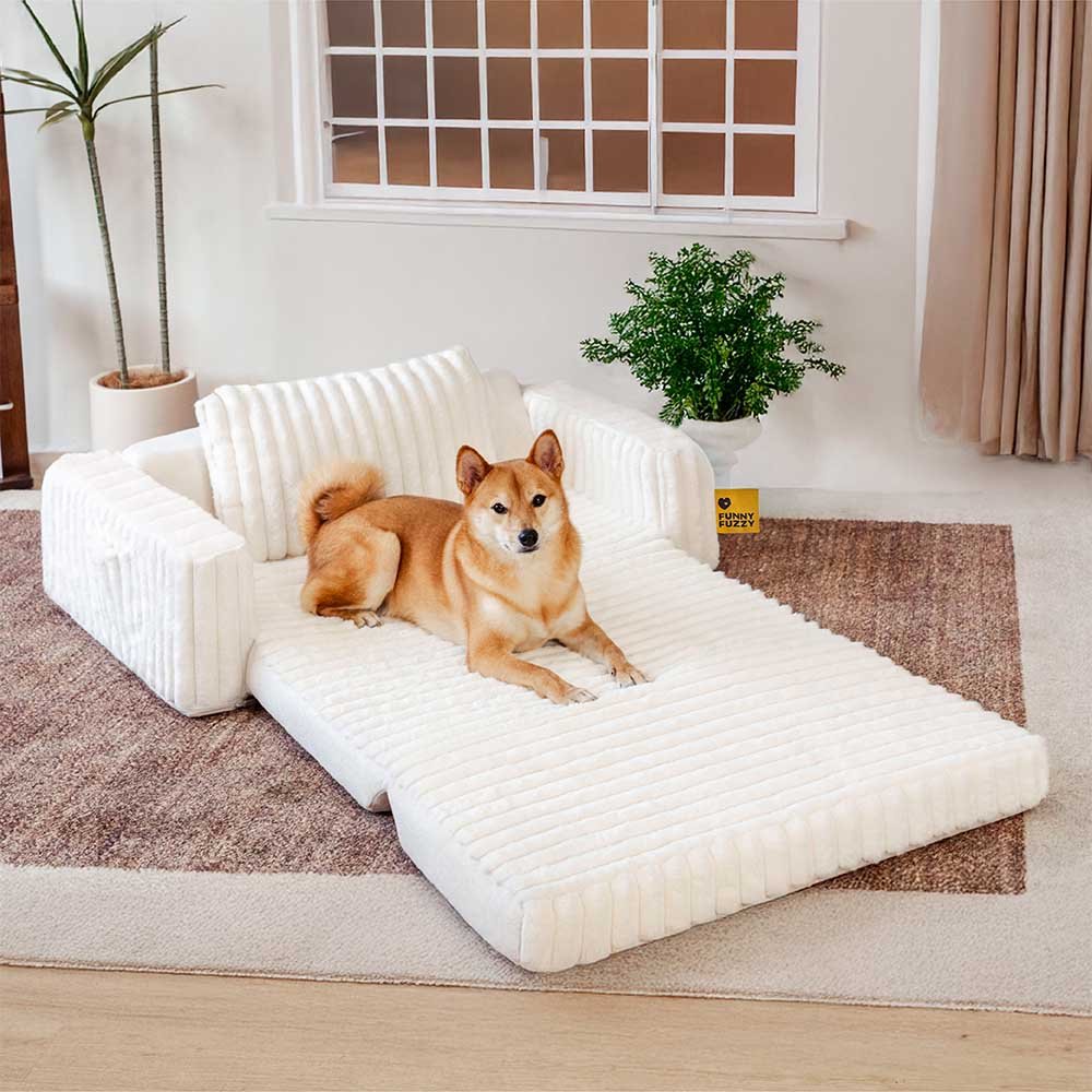 Creamy Fluffy Orthopedic Human-Dog Bolster Bed - Expandable Comfort - Image 8