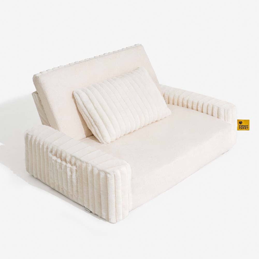 Creamy Fluffy Orthopedic Human-Dog Bolster Bed - Expandable Comfort - Image 15