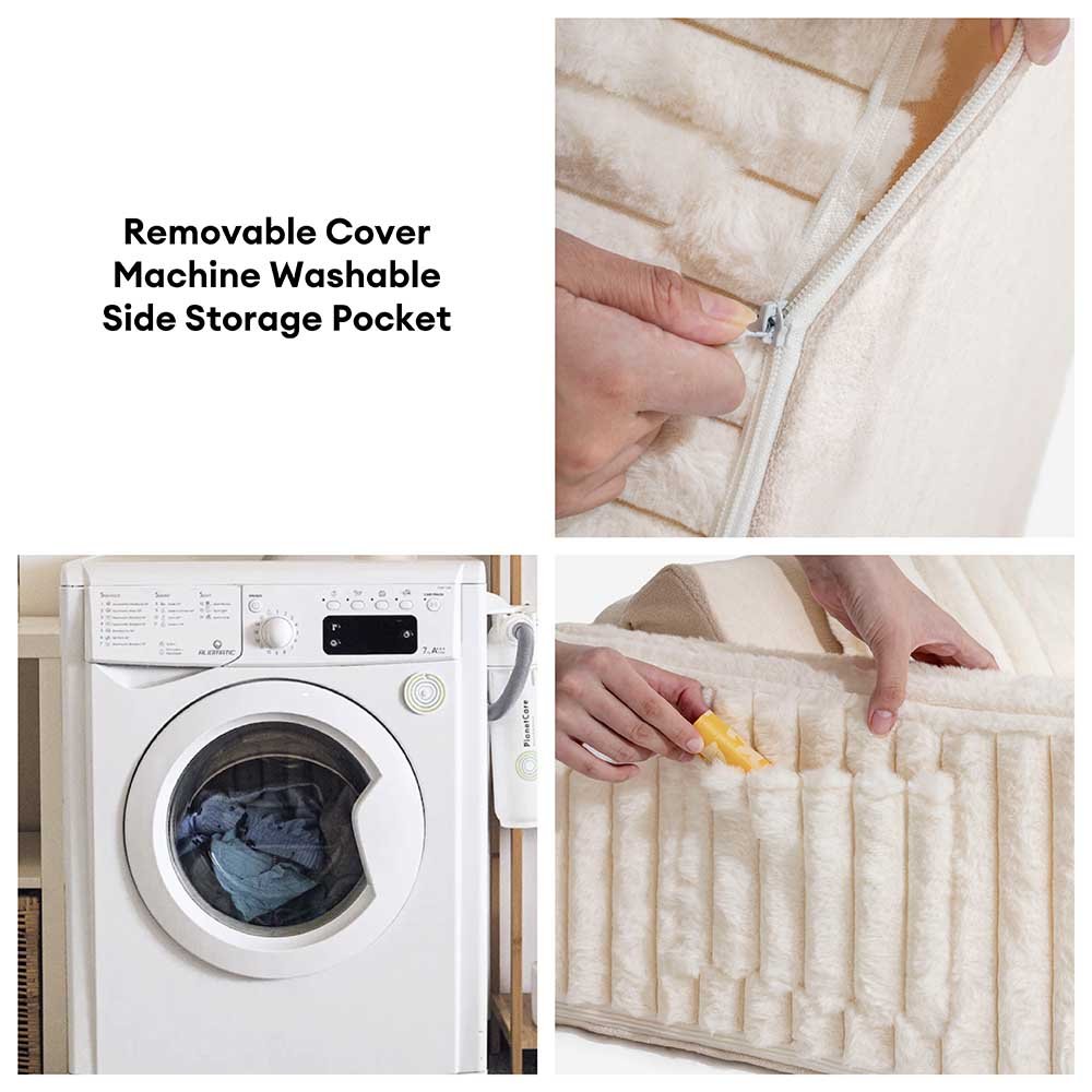 Creamy Fluffy Orthopedic Human-Dog Bolster Bed - Expandable Comfort - Image 11