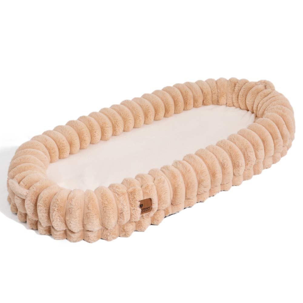 Creamy Plush Super Large Donut Human Dog Bed - Cuddle Cradle - Image 19