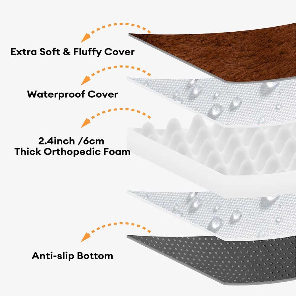 Creamy Plush Super Large Donut Human Dog Bed - Cuddle Cradle - Image 12