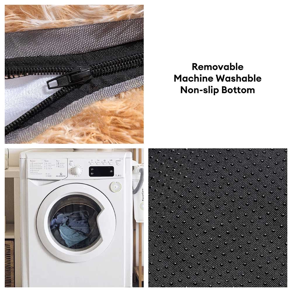 Creamy Plush Super Large Donut Human Dog Bed - Cuddle Cradle - Image 13