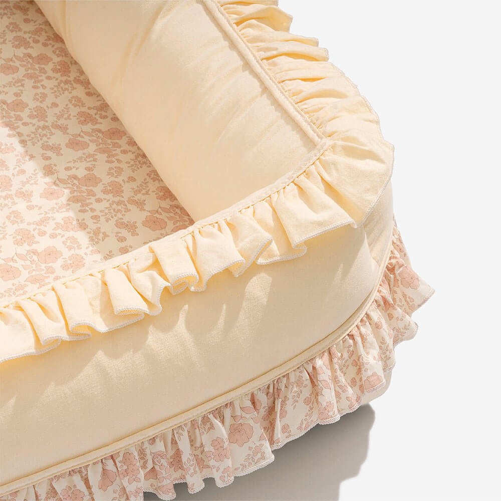 Floral Orthopedic Dog Bed Calming Pet Bed with Pillow - Image 6