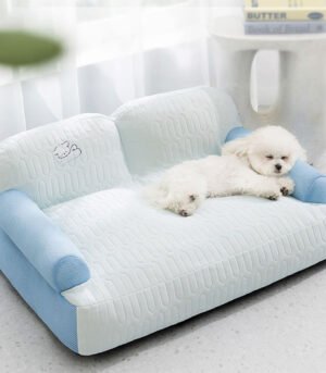 Cooling Breathable Latex Fabric Comfortable Neck Support Dog Sofa Bed