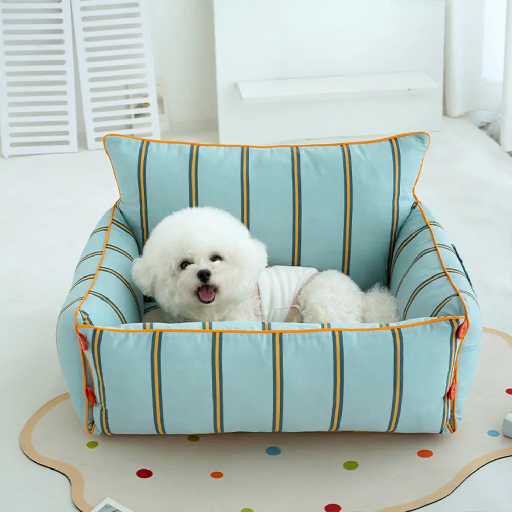 Cotton Comfort Calming Bed Dog Sofa Bed - Image 8