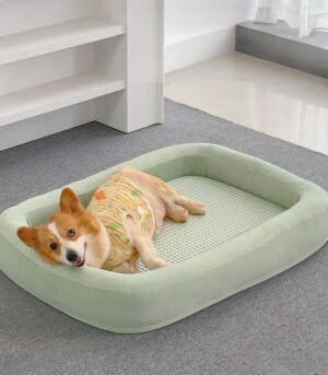 Soft Cooling Reversible Washable All-Season Oval Dog Bed