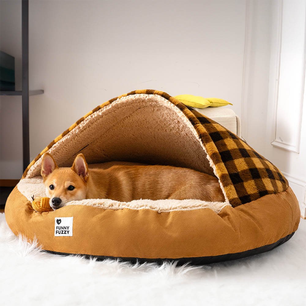 Round Canopy Dream Hideaway Dog Bed Pet Nest Bed - Image 10