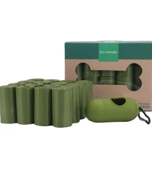 Biodegradable Compostable Disposable Custom Printed Eco Friendly Black Trash Garbage Pet Dog Waste Poop Poo Bag for Dogs