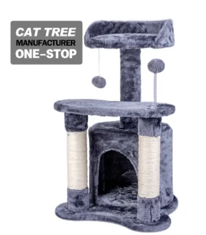 Manufacturer Wholesale Sisal Short Plush Cat Scratcher House