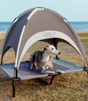 Multi-Functional Breathable Cooling Elevated Dog Bed with Canopy - PawAir