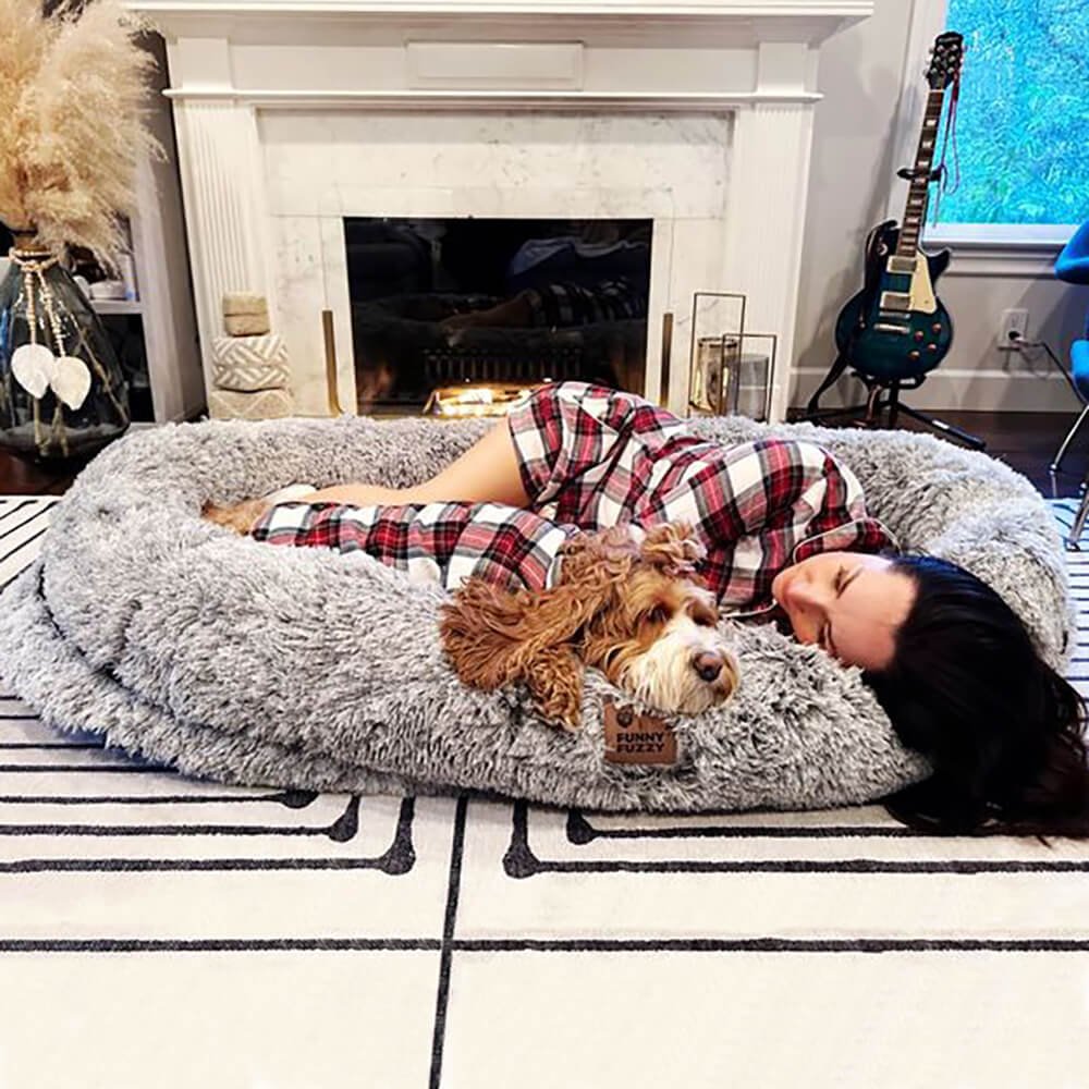 Luxury Super Large Sleep Deeper Oval Bed With Blanket - Image 12