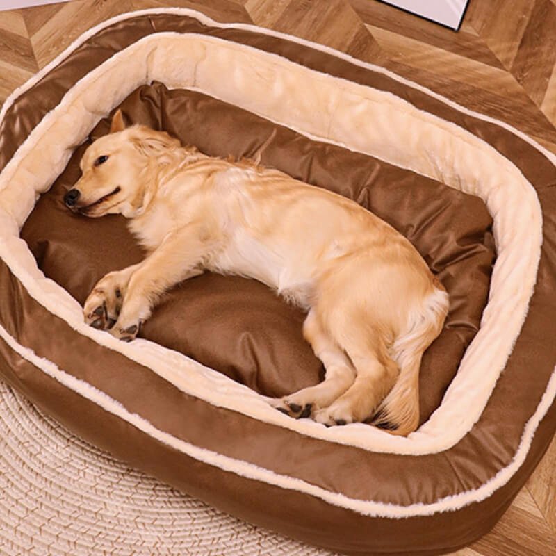 Large Warm Deep Sleeping Bed Dog Bed - Image 2